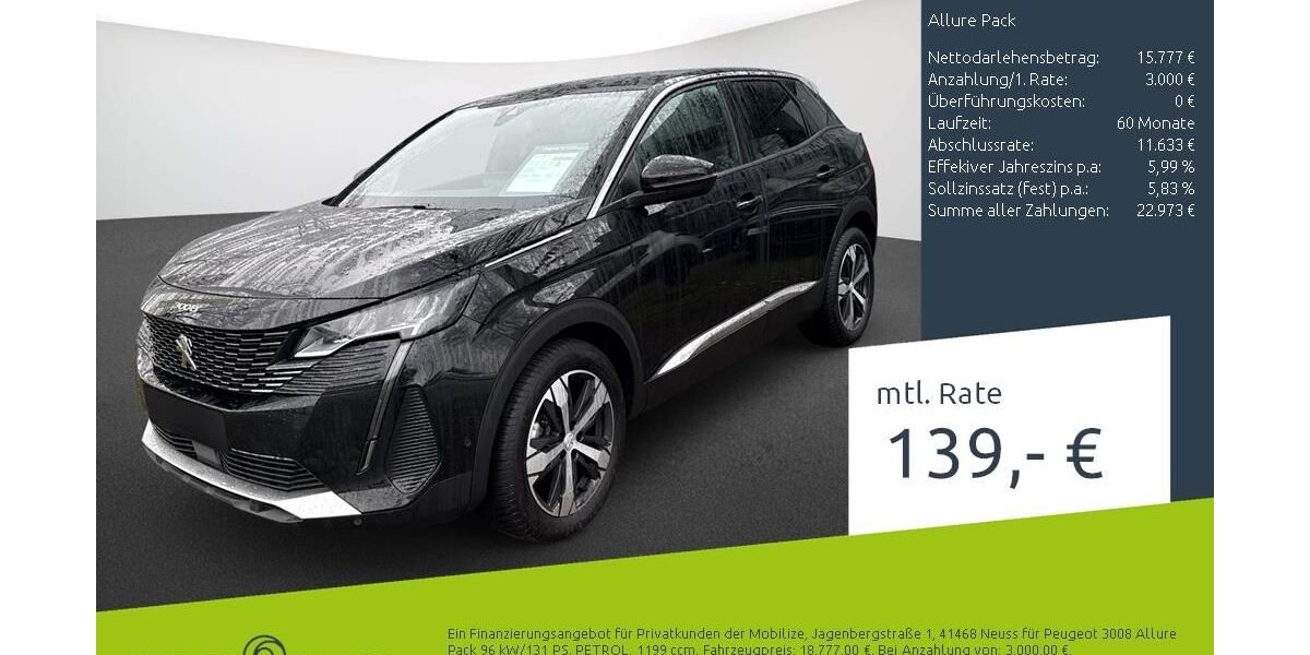 Peugeot 3008 45.507 km 18.777 &euro; Borken 46325