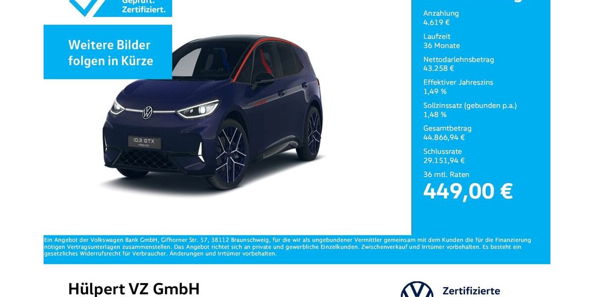 VW ID.3 4.411 km 47.877 &euro; Dortmund 44141