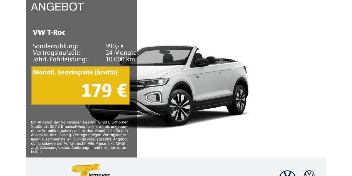 VW T-Roc 14.000 km 24.290 &euro; Marl 45770