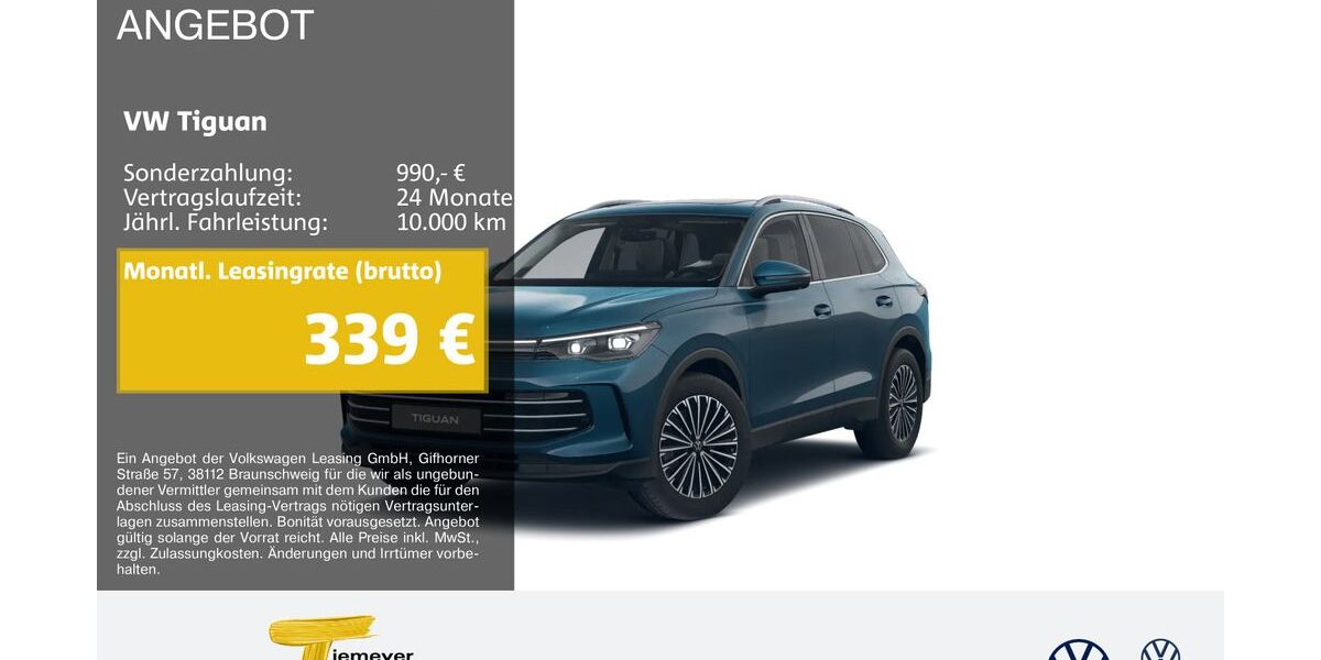 VW Tiguan 13.181 km 45.940 &euro; Marl 45770